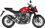 Complete Non-Catalytic Exhaust System With Sound Certification Ak-1 Steel Black Carbon - Mivv Compatible With Honda Cb 500 Hornet (2024)