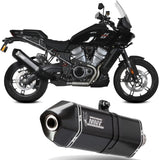 Exhaust Tip With Noise Certification Speed Edge Steel Black Carbon - Mivv Compatible With Harley-Davidson Pan America - Special (2021-2024)