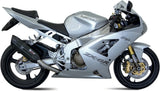 Exhaust Tip With Noise Certification Suono Steel Black Carbon - Mivv Compatible With Kawasaki Zx 6Rr 636 (2003-2004)