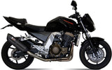 Exhaust Tip With Noise Certification Suono Steel Black Carbon - Mivv Compatible With Kawasaki Z 750 (2004-2006)