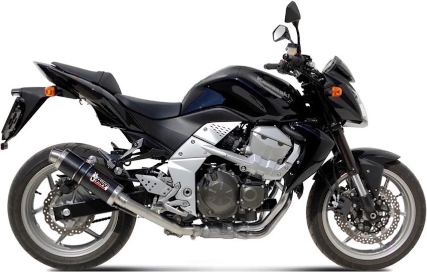 Catalytic Exhaust Tip With Sound Certification Gp Carbon - Mivv Compatible With Kawasaki Z 750 (2007-2014)