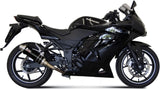 Exhaust Tip With Noise Certification Gp Steel Black - Mivv Compatible With Kawasaki Ninja 250 R (2008-2013)