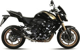 Catalytic Exhaust Tip With Sound Certification Suono Steel Black Carbon - Mivv Compatible With Kawasaki Z 750 R (2011-2014)