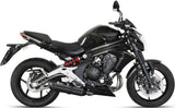 Complete Non-Catalytic Exhaust System With Sound Certification Suono Steel Black Carbon - Mivv Compatible With Kawasaki Er-6 F (2012-2016)