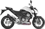 Exhaust Tip With Noise Certification Suono Steel Black Carbon - Mivv Compatible With Kawasaki Z 800 E (2013-2016)