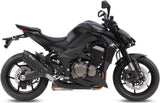 Dual Exhaust System With Sound Certification Suono Steel Black Carbon - Mivv Compatible With Kawasaki Z 1000 (2014-2020)