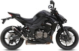 Dual Exhaust System With Sound Certification Gp Steel Black - Mivv Compatible With Kawasaki Z 1000 (2014-2020)