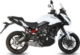 Complete Catalytic Exhaust System With Sound Certification Oval Titanium Carbon - Mivv Compatible With Kawasaki Versys 650 (2015-2020)