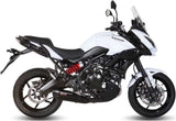 Complete Non-Catalytic Exhaust System With Sound Certification Suono Steel Black Carbon - Mivv Compatible With Kawasaki Versys 650 (2015-2020)