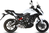 Complete Catalytic Exhaust System With Sound Certification Oval Stainless Steel - Mivv Compatible With Kawasaki Versys 650 (2015-2020)