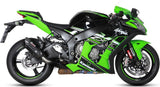 Non-Catalytic Exhaust Tip With Sound Certification Suono Steel Black Carbon - Mivv Compatible With Kawasaki Zx-10R (2016-2020)