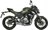 Complete Non-Catalytic Exhaust System With Sound Certification Delta Race Stainless Steel Carbon - Mivv Compatible With Kawasaki Z 650 (2017-2023)