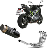 Complete Non-Catalytic Exhaust System With Sound Certification Gppro Carbon - Mivv Compatible With Kawasaki Z 900 (2017-2024)