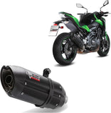 Exhaust Tip With Noise Certification Suono Steel Black Carbon - Mivv Compatible With Kawasaki Z 900 (2017-2024)