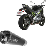 Exhaust Tip With Noise Certification Delta Race Steel Black Carbon - Mivv Compatible With Kawasaki Z 900 (2017-2024)
