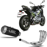 Complete Non-Catalytic Exhaust System With Sound Certification Mk3 Carbon - Mivv Compatible With Kawasaki Z 900 (2017-2019)