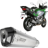 Exhaust Tip With Noise Certification Delta Race Stainless Steel Carbon - Mivv Compatible With Kawasaki Versys 1000 (2019-2024)