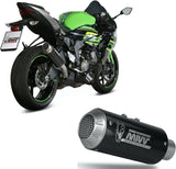 Uncatalysed Exhaust System Without Sound Certification Mk3 Carbon - Mivv Compatible With Kawasaki Zx 6R 636 (2019-2020)