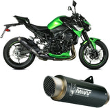 Exhaust Tip With Noise Certification Gppro Steel Black - Mivv Compatible With Kawasaki Z 900 (2020-2024)