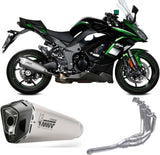 Complete Non-Catalytic Exhaust System With Sound Certification Delta Race Stainless Steel Carbon - Mivv Compatible With Kawasaki Ninja 1000 Sx (2020-2024)