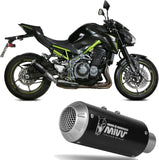 Exhaust Tip With Noise Certification Mk3 Steel Black - Mivv Compatible With Kawasaki Z 900 A2 (2017-2024)