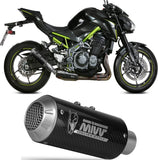 Exhaust Tip With Noise Certification Mk3 Carbon - Mivv Compatible With Kawasaki Z 900 A2 (2017-2024)