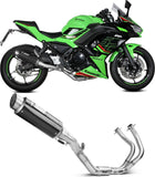 Complete Catalytic Exhaust System With Sound Certification Gppro Carbon - Mivv Compatible With Kawasaki Ninja 650 (2024)