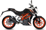 Complete Catalytic Exhaust System With Sound Certification Suono Steel Black Carbon - Mivv Compatible With Ktm 390 Duke (2013-2016)