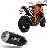 Exhaust Tip With Noise Certification Mk3 Steel Black - Mivv Compatible With Ktm Duke 1290 (2014-2019)