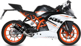 Complete Catalytic Exhaust System With Sound Certification Gp Steel Black - Mivv Compatible With Ktm Rc 390 (2014-2016)