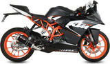 Complete Catalytic Exhaust System With Sound Certification Gp Steel Black - Mivv Compatible With Ktm Rc 125 (2014-2016)