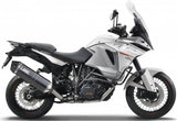 Exhaust Tip With Noise Certification Speed Edge Steel Black Carbon - Mivv Compatible With Ktm 1050 Adventure (2015-2016)