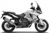 Exhaust Tip With Noise Certification Speed Edge Stainless Steel Carbon - Mivv Compatible With Ktm 1190 Adventure (2013-2016)