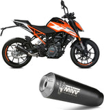 Exhaust Tip With Noise Certification X-M1 Steel Black - Mivv Compatible With Ktm 390 Duke (2017-2020)