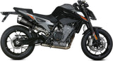 Exhaust Tip With Noise Certification Delta Race Steel Black Carbon - Mivv Compatible With Ktm 790 Duke (2018-2020)