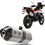 Exhaust Tip With Noise Certification Speed Edge Stainless Steel Carbon - Mivv Compatible With Ktm 790 Adventure (2019-2020)