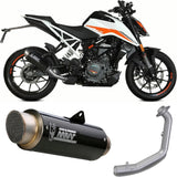 Complete Non-Catalytic Exhaust System With Sound Certification Gppro Carbon - Mivv Compatible With Ktm 125 Duke (2021-2023)