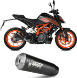 Exhaust Tip With Noise Certification X-M1 Steel Black - Mivv Compatible With Ktm 390 Duke (2021-2023)