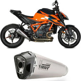 Exhaust Tip With Noise Certification Delta Race Stainless Steel Carbon - Mivv Compatible With Ktm Duke 1290 (2020-2024)