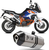 Exhaust Tip With Noise Certification Speed Edge Titanium Carbon - Mivv Compatible With Ktm 1290 Super Adventure - R - S - T (2021-2024)