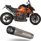 Dual Exhaust System With Sound Certification X-M5 Titanium Carbon - Mivv Compatible With Ktm Duke 1290 (2020-2024)