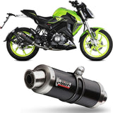 Complete Catalytic Exhaust System With Sound Certification Gp Steel Black - Mivv Compatible With Keeway Rkf 125 (2021-2024)