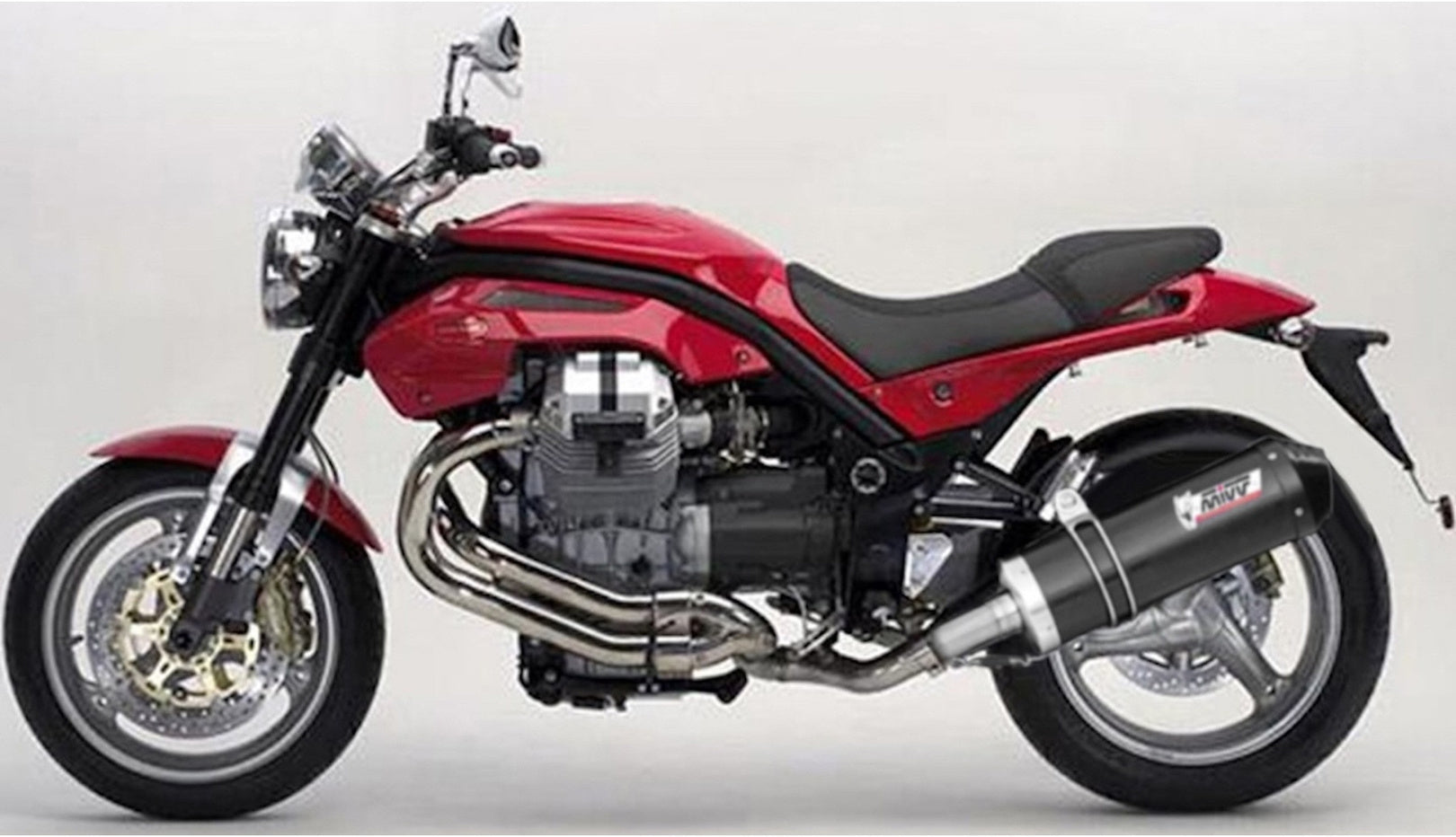 Non-Catalytic Exhaust Tip With Sound Certification Oval Carbon Carbon - Mivv Compatible With Moto Guzzi Griso 1200 (2007-2016)