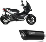 Catalytic Exhaust Tip With Sound Certification Mover Steel Black - Mivv Compatible With Aprilia Sr 200 Gt (2022-2024)