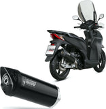 Catalytic Exhaust Tip With Sound Certification Mover Steel Black - Mivv Compatible With Honda Sh 300 (2007-2020)