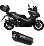 Catalytic Exhaust Tip With Sound Certification Mover Steel Black - Mivv Compatible With Honda Adv 350 (2022-2024)