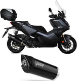 Non-Catalytic Exhaust Tip With Sound Certification Mover Steel Black - Mivv Compatible With Honda Adv 350 (2022-2024)