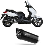 Catalytic Exhaust Tip With Sound Certification Mover Steel Black - Mivv Compatible With Yamaha X-Max 250 (2006-2016)