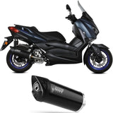 Catalytic Exhaust Tip With Sound Certification Mover Steel Black - Mivv Compatible With Yamaha X-Max 300 (2021-2024)