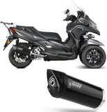 Catalytic Exhaust Tip With Sound Certification Mover Steel Black - Mivv Compatible With Yamaha Tricity 300 (2021-2024)